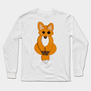 Cute Fox Drawing Long Sleeve T-Shirt